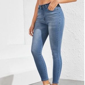 Stonewash skinny jeans
